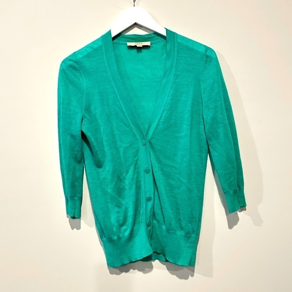 LOFT Green cardigan - Picture 1 of 9